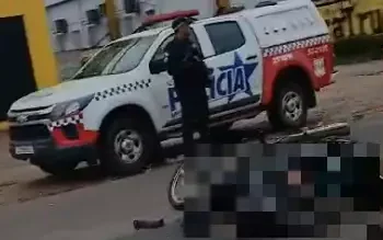 Acidente com morte de motociclista na BR-316. (Foto: Redes Sociais)