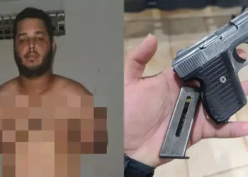 Matheus Renan foi conduzido à delegacia de Polícia Civil para os procedimentos legais (Divulgação/ Polícia Militar)