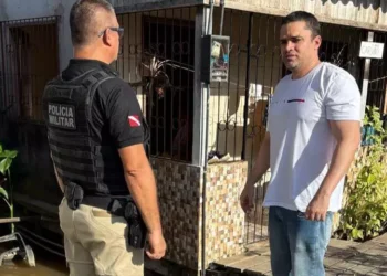 A imagem em destaque mostra as autoridades durante as investigações do caso. (Foto: Divulgação | Ascom MPPA