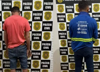 Dupla presa suspeita de homicídio em Novo Repartimento. (Foto: Polícia Civil)