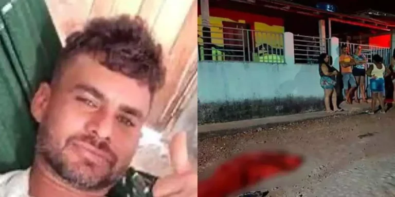 A imagem em destaque mostra a vítima (à esquerda) e o local do crime (à direita). (Foto: Reprodução | O Impacto)