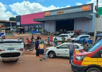 Registro feito após o acidente (Foto: Reprodução | Portal Plantão 24 Horas News)