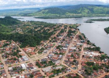 Vista aérea do município de São Félix do Xingu.