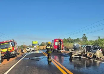 Cinco pessoas morreram em um acidente na manhã desta quarta-feira (23), na BR-230, a Transamazônica (Foto: Correio de Carajás)