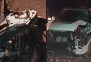 Duas pessoas morrem em colisão entre carro e moto na estrada de Mosqueiro. (Foto: Redes Sociais)