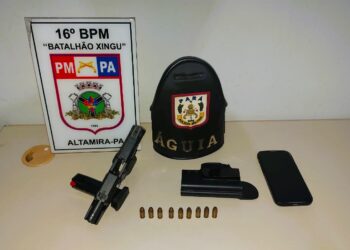 Polícia prende dois homens por porte ilegal de arma e ameaça em Altamira (PA)