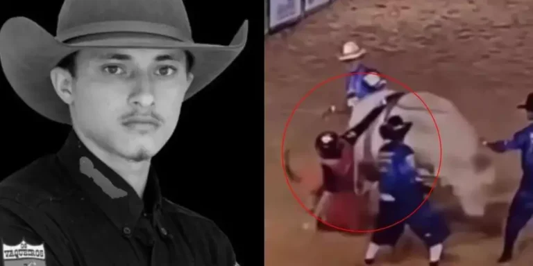 A imagem em destaque mostra o peão paraense (à esquerda) e o momento do acidente (à direita) (Foto: Reprodução | CNN Brasil)