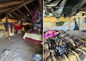 A imagem em destaque mostra o barracão onde os trabalhadores dormiam. (Foto: Divulgação | MPT)