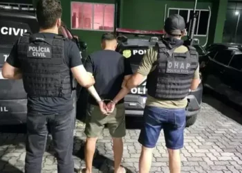 A Polícia Civil prendeu Deyvid Junior Souza Brito, o “Biruta”, investigado pela morte de um policial civil e pela tentativa de homicídio contra um policial militar, em Belém (Foto: Divulgação/Polícia Civil)