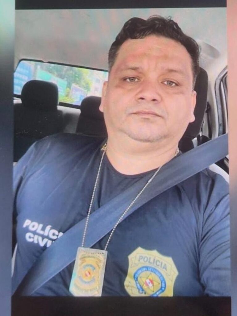 A vítima foi identificada como Adalberto Costa Almeida, chefe de operações da PC em Paragominas — Foto: Arquivo Pessoal