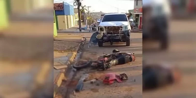 Colisão entre caminhonete e motocicleta deixa homem ferido no sudoeste paraense. (Reprodução)