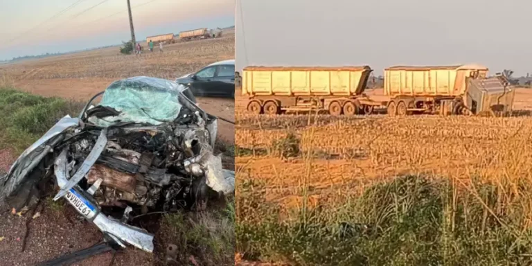 Cinco pessoas morrem em colisão entre carro e caminhão em Dom Eliseu. (Foto: Redes Sociais)
