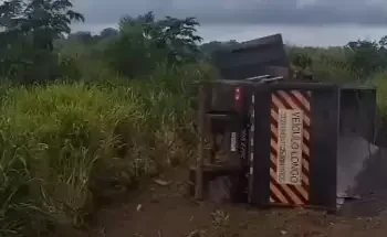 Motorista de caminhão morre em acidente na PA-150, em Tailândia. (Foto: Redes Sociais)