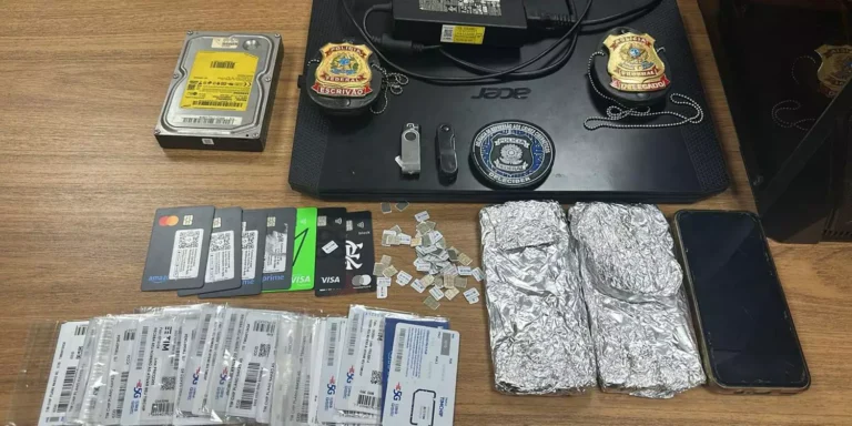 Operação combate grupo que invadia contas de clientes da Caixa Econômica Federal em Belém. (Foto: Polícia Federal)