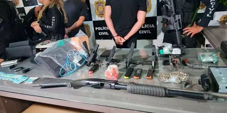 Seis suspeitos são presos em Santarém durante investigação sobre venda de armas furtadas em Uruará. (Foto: O Impacto Santarém)