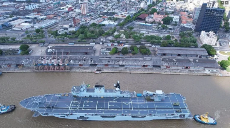 NAM Atlântico dará suporte à estrutura de segurança para a COP30, em novembro • Reprodução: Marinha