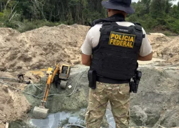 Maquinários são destruídos em combate a garimpos ilegais nas regiões de Altamira e Rurópolis. (Foto: Polícia Federal)
