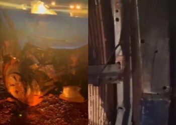 Acidente na BR-230 assustou moradores da região de Rurópolis (Foto: Reprodução / Redes Sociais)