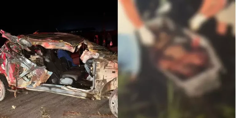 Colisão ocorreu na travessa Tenente Fernandes, sentido de saída do município (Reprodução / redes sociais)