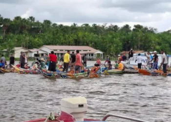 Casal morre após colisão entre rabetas em Breves, no Marajó. (Foto: Notícias Marajó)