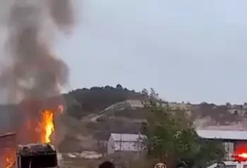 Testemunhas registraram o momento em que tudo ocorreu (Foto: Reprodução | Redes sociais)