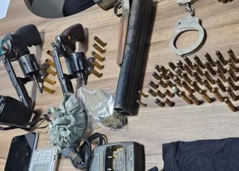 Armas e munições apreendidas nas ações foram apresentadas à Polícia Civil. (Foto: Reprodução)