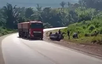 Pai e filho morrem em grave colisão entre carro e carreta no município de Trairão, no Pará. (Foto: Redes Sociais)