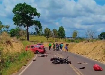 Motociclista morre após colidir com carro na estrada da comunidade Cupiúba, em Altamira (PA)