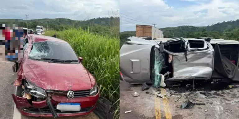 Mulher morre e cinco pessoas ficam feridas em colisão entre quatro veículos em Parauapebas. (Foto: Reprodução das Redes Sociais)