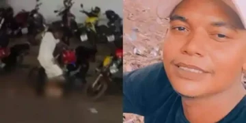 Já está preso o suspeito de ter matado Mateus da Conceição Santos (à direita), em Itaituba (Foto: Plantão 24 Horas News)