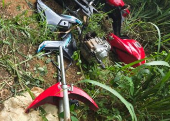 Motocicleta furtada é encontrada desmontada às margens da Rodovia Presidente Médici, em Altamira (PA)