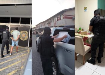 Cerca de 40 policiais participaram da operação. — Foto: Reprodução / PC PA