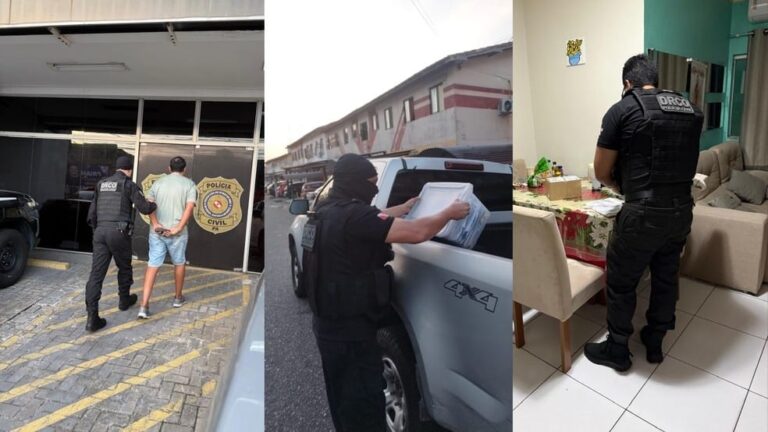 Cerca de 40 policiais participaram da operação. — Foto: Reprodução / PC PA