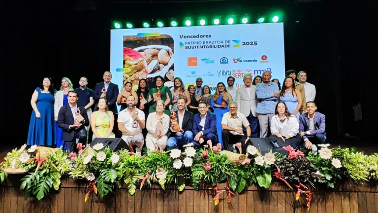 Os finalistas e premiados do Braztoa de Sustentabilidade 2025. Foto: Agência Pará