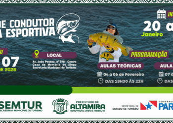 Altamira abre inscrições para curso gratuito de capacitação em pesca esportiva