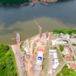 Helder Barbalho e ministro dos Transportes visitam obras da ponte sobre o Rio Xingu, na Transamazônica
