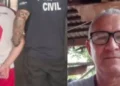 O homem, à esquerda, foi preso por suspeita de matar o próprio pai (à direita), em Eldorado do Carajás (Foto: Reprodução | Portal Pebão)