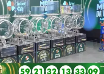 Números da Mega da Virada 2025 (Reprodução Youtube Caixa)