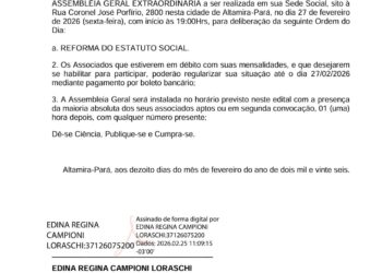 Aciapa: Edital de Convocaçõ