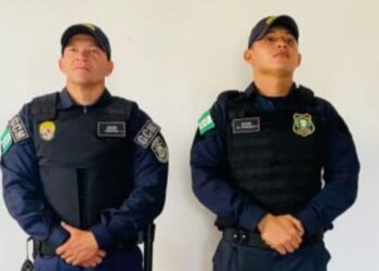 Os dois guardas municipais foram mortos a tiros na noite de sábado, em Portel (Foto: Reprodução | Redes sociais)