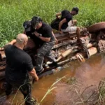 Uruará: Carro com influenciadores do fisiculturismo capota na Rodovia Transamazônica