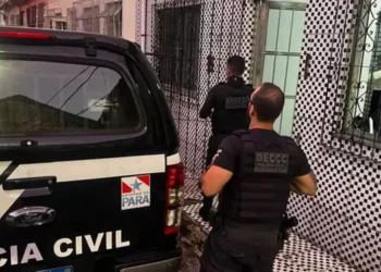 Três pessoas são presas no Pará por suspeita de fraudes eletrônicas contra empresa de Goiás. (Foto: Policia Civil)