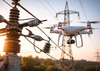 Drones próximos à rede elétrica: tecnologia que exige responsabilidade
