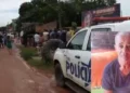 A imagem em destaque mostra o local do acidente e uma foto da vítima em vida. (Foto: Reprodução | TV Jovem Itupiranga)