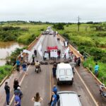 Pescadores bloqueiam Rodovia Transamazônica em protesto contra explosão do Pedral do Lourenço, no Pará