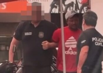 Suspeito de homicídio em 2023 é preso no centro de São Miguel do Guamá. — Foto: Reprodução/Redes sociais