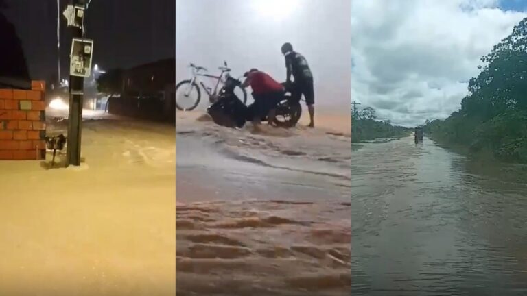 Municípios do Pará enfrentam alagamentos e transtornos após fortes chuvas — Foto: Redes Sociais