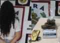 Mulher foi presa por suspeita de tráfico de drogas e associação para o tráfico em Novo Progresso, na noite do último sábado (28). (Reprodução Redes Sociais)