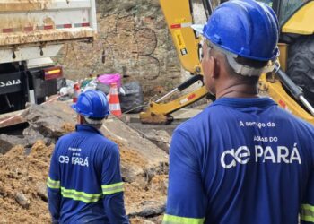 Colaboradores da Águas do Pará atuando__Foto_Divulgação Águas do Pará