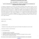 Edital de Convocação: Cooperativa dos Pescadores de Belo Monte – COOPPBM